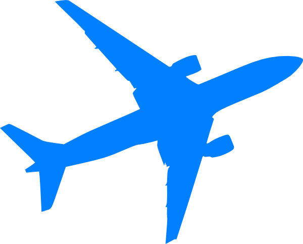 Blue Airplane Logo - Airplane Clip Art at Clker.com - vector clip art online, royalty ...