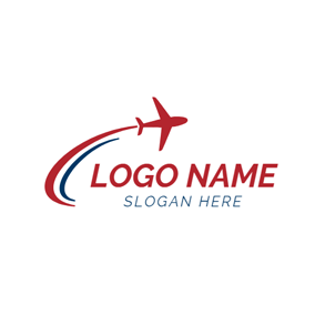 Blue Airplane Logo - Free Airplane Logo Designs. DesignEvo Logo Maker