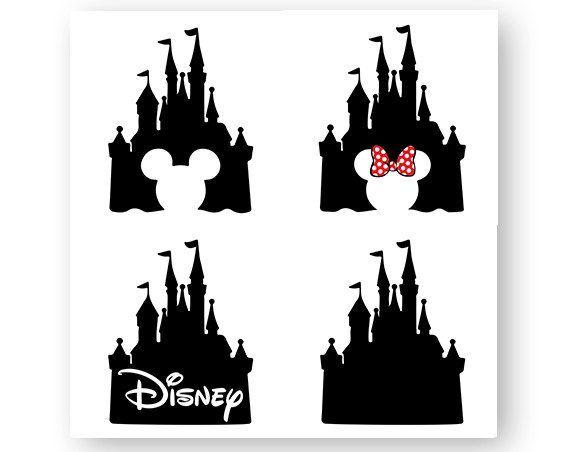 Disneyland Castle Logo - Disney, Castle, Mickey, Minnie, Mouse, Icon, Head, Ears, Digital ...