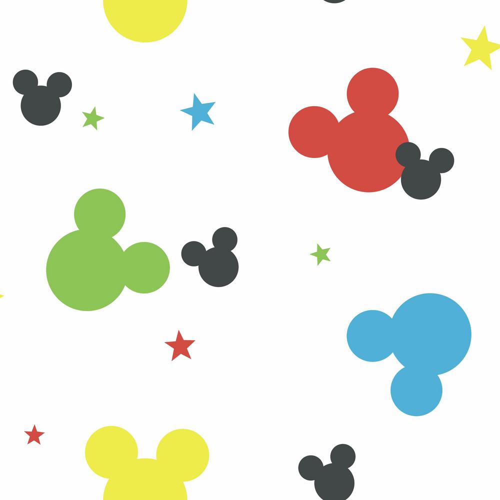 Mickey Mouse Disney Logo - York Wallcoverings Disney Kids III Disney Mickey Mouse Wallpaper ...