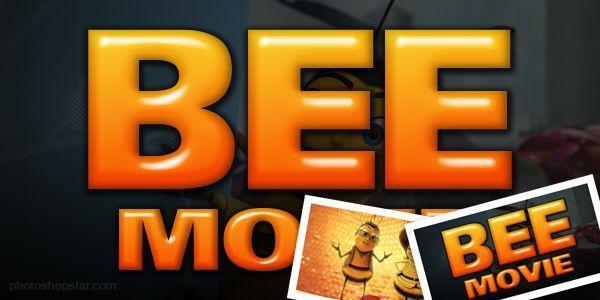 Bee Movie Logo - â€˜Bee Movieâ€™ Text Effect Photoshop Tutorial | Photoshop - Text ...