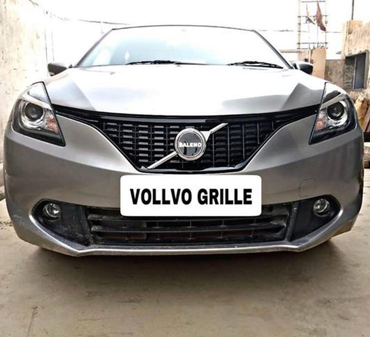 2018 Volvo Grill Logo - Maruti Baleno wants to be a Volvo with this modified front grille