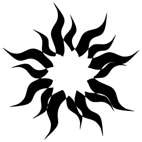 Black Sun Logo - Amanda Norcross, Psychotherapy in Austin, TX