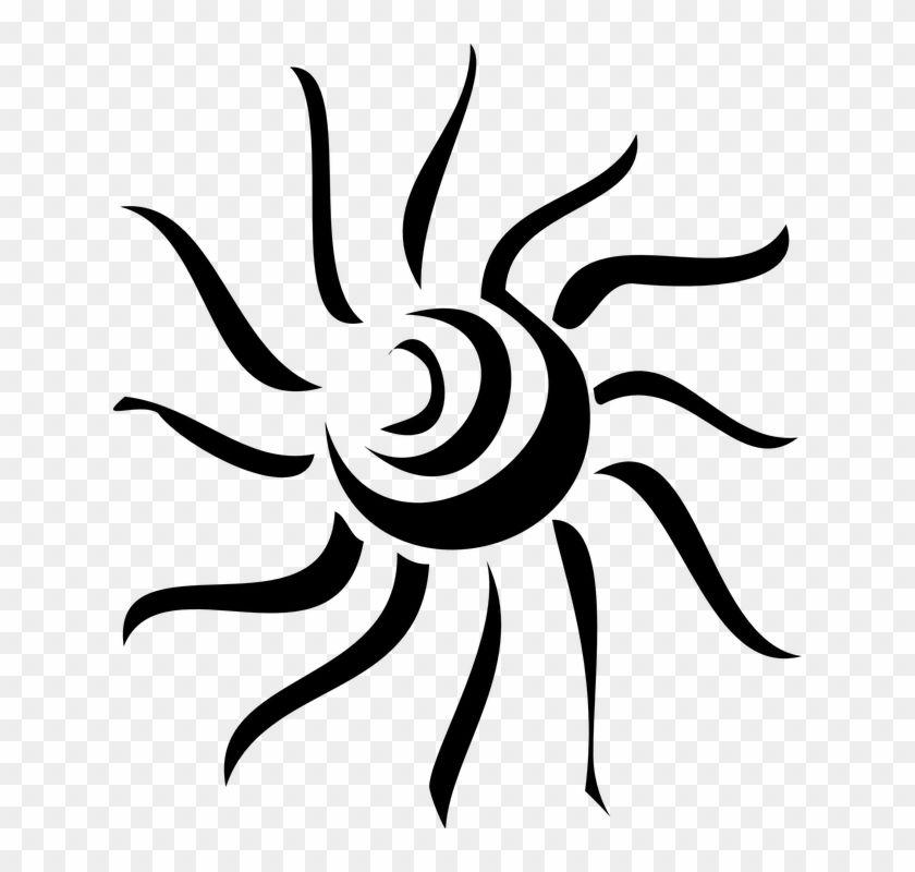 Black Sun Logo - Sun Ray Art Black - Sun Rays Clip Art Black And White - Free ...