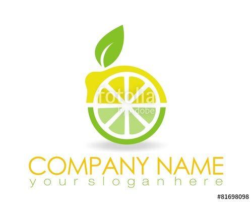 Orange Fruit Logo - lemon orange fruit logo image vector