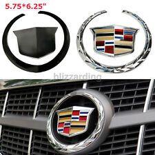 New Cadillac Logo - Chrome Cadillac Wreath Crest TURCK Grill Grille 3d Logo Emblem Badge ...
