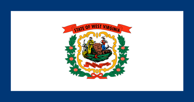 WV Flag Logo - File:Flag of West Virginia.svg