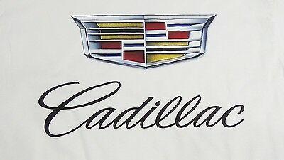 New Cadillac Logo - BRAND NEW CADILLAC Script Logo T SHIRT Ats Sts Cts 2015 V8 Logo
