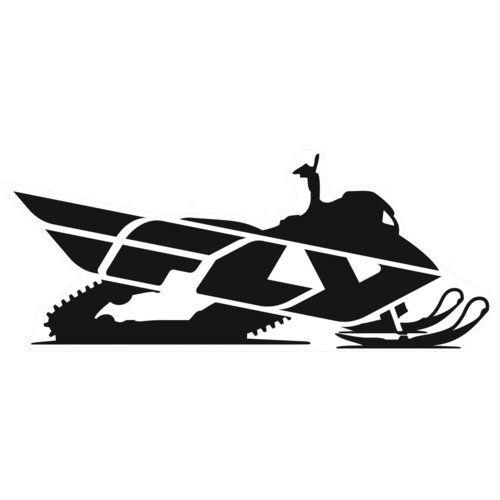 Snow Jet Logo - $6.63 Fly Racing Snow Logo Sticker Decal #198914