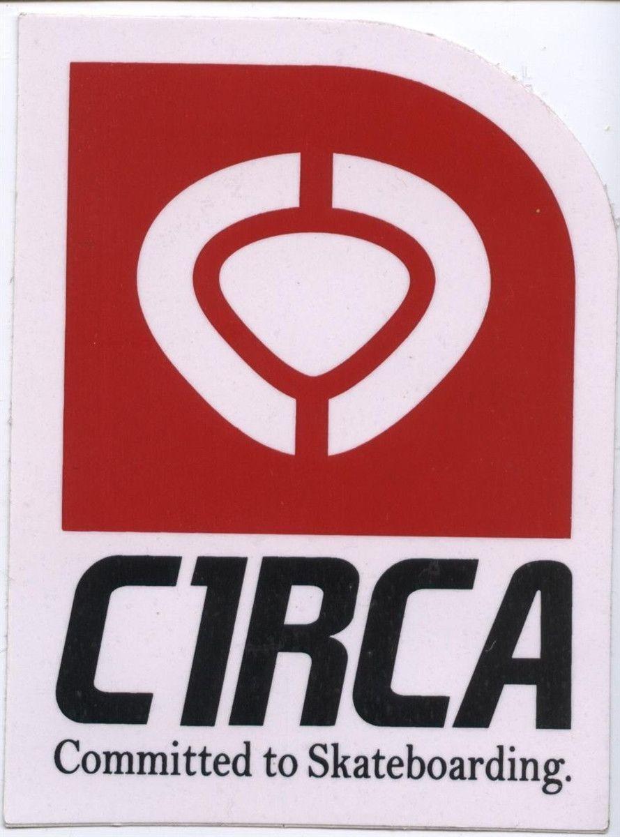 Circa Logo - Circa Footwear Committed to Skateboarding Sticker. Harleys