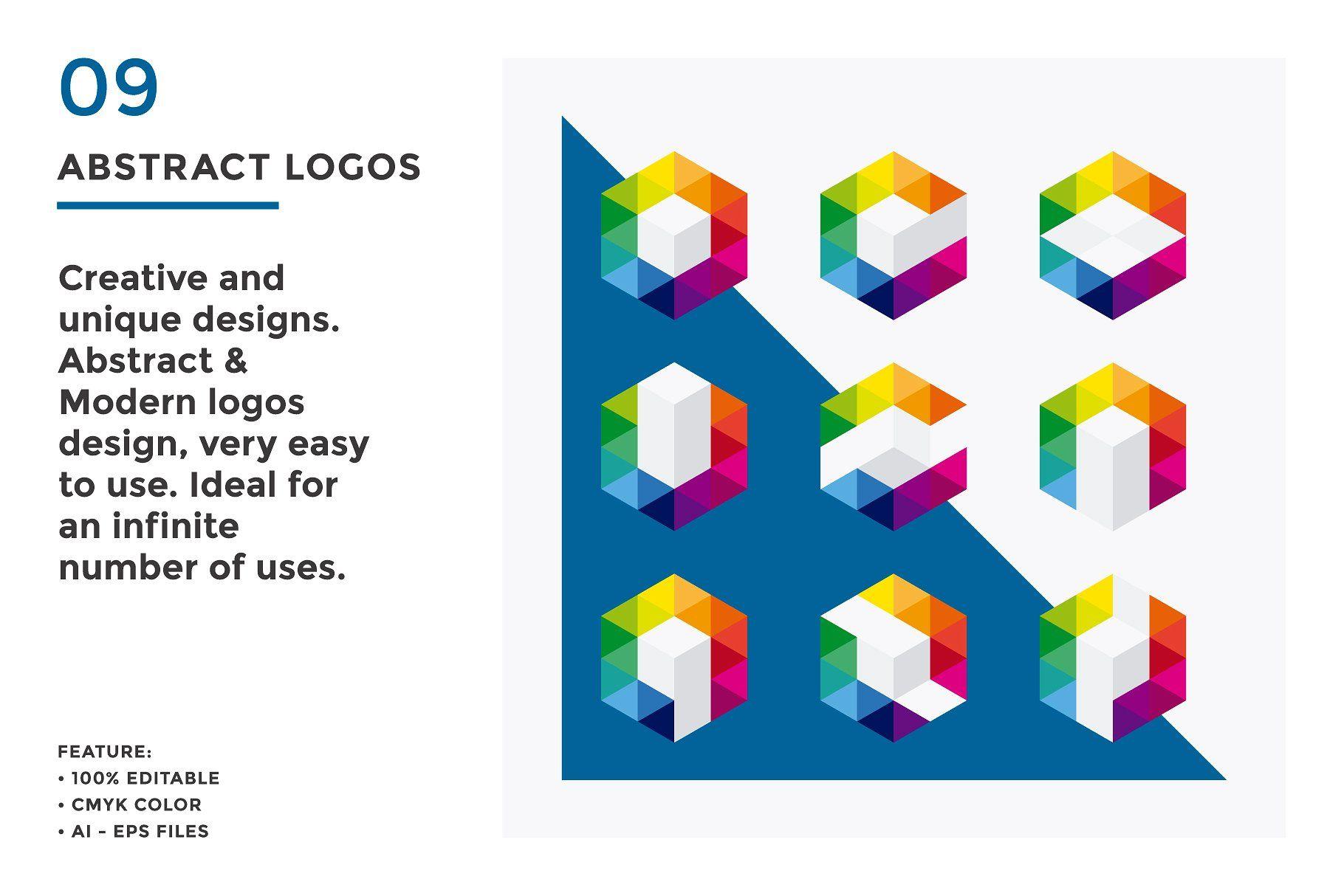 Modern Logo - Abstract & Modern Logos Logo Templates Creative Market
