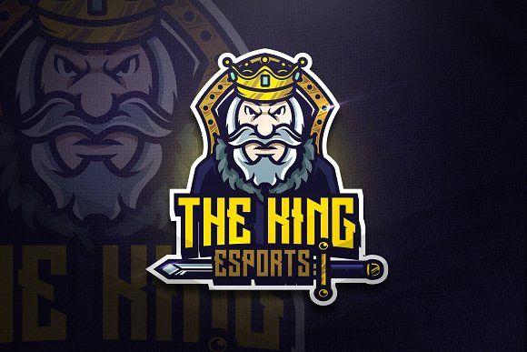 King Squad Logo - The King - Mascot & Esport Logo ~ Logo Templates ~ Creative Market