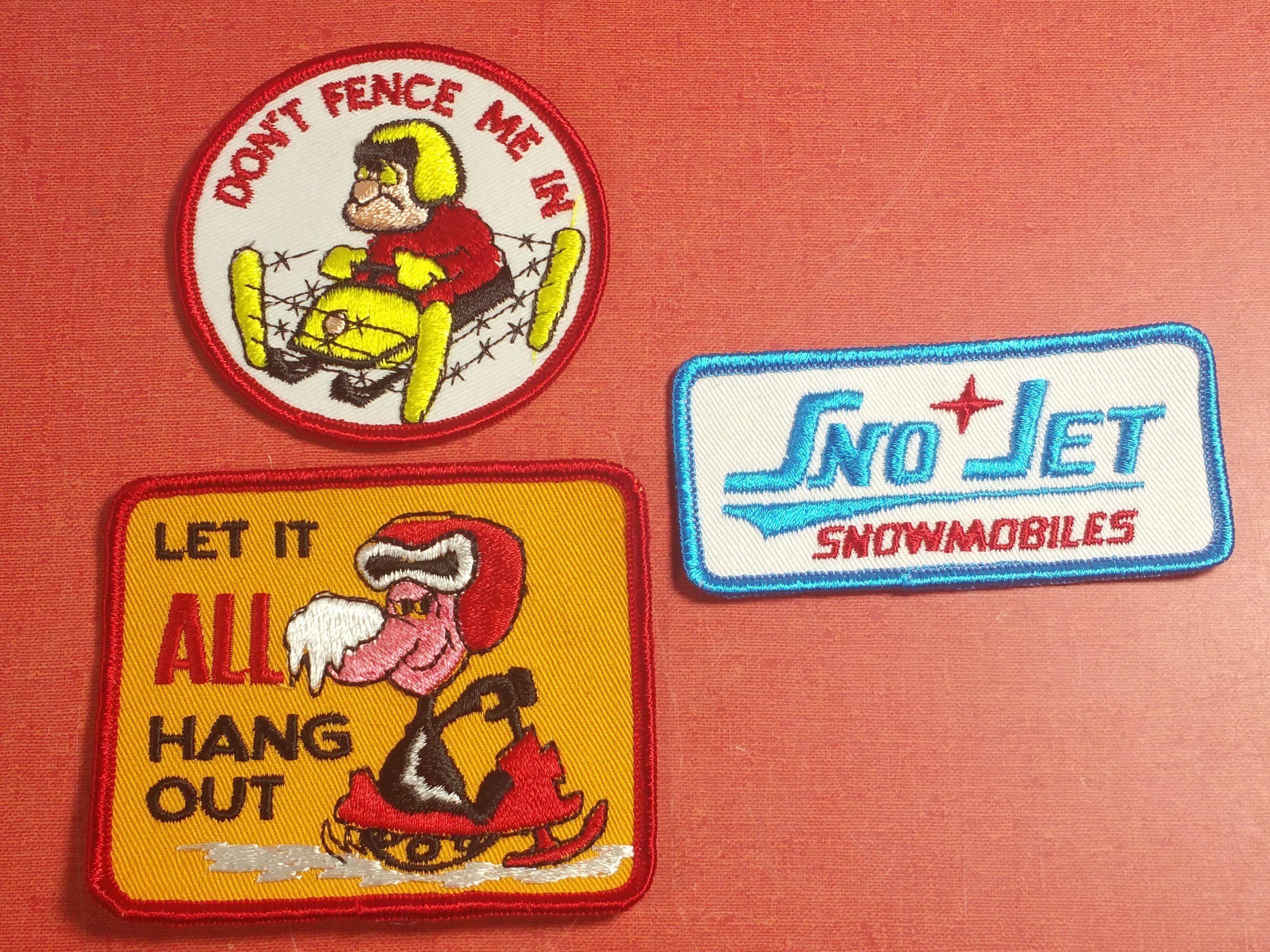 Snow Jet Logo - Vintage Snowmobile Sno Jet Let It All Hang Out Dont Fence Me In ...