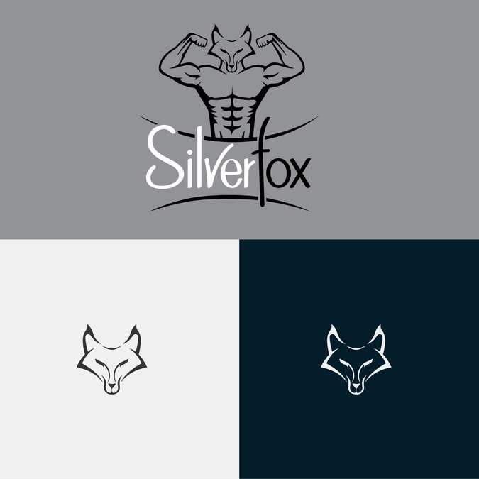 Silver Fox Head Logo - Design a bodybuilder logo with a fox's head for Silver Fox ...