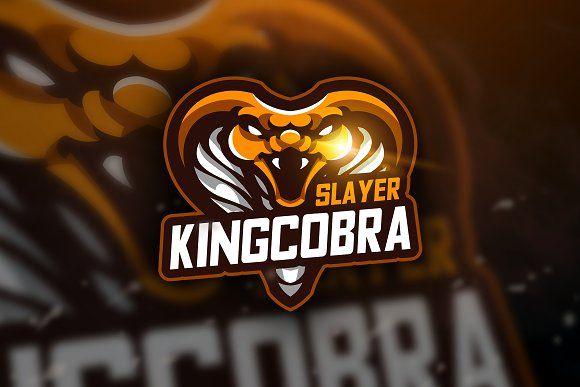 King Squad Logo - King Cobra Slayer - Mascot & Esport ~ Logo Templates ~ Creative Market