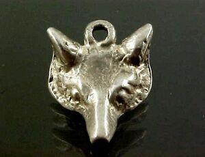 Silver Fox Head Logo - Vintage Sterling Silver FOX HEAD Charm | eBay