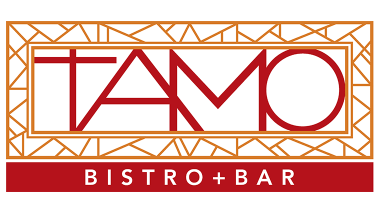 Red and Orange Triangle Restaurant Logo - TAMO Bistro & Bar restaurant in Boston, MA on BostonChefs.com: guide ...