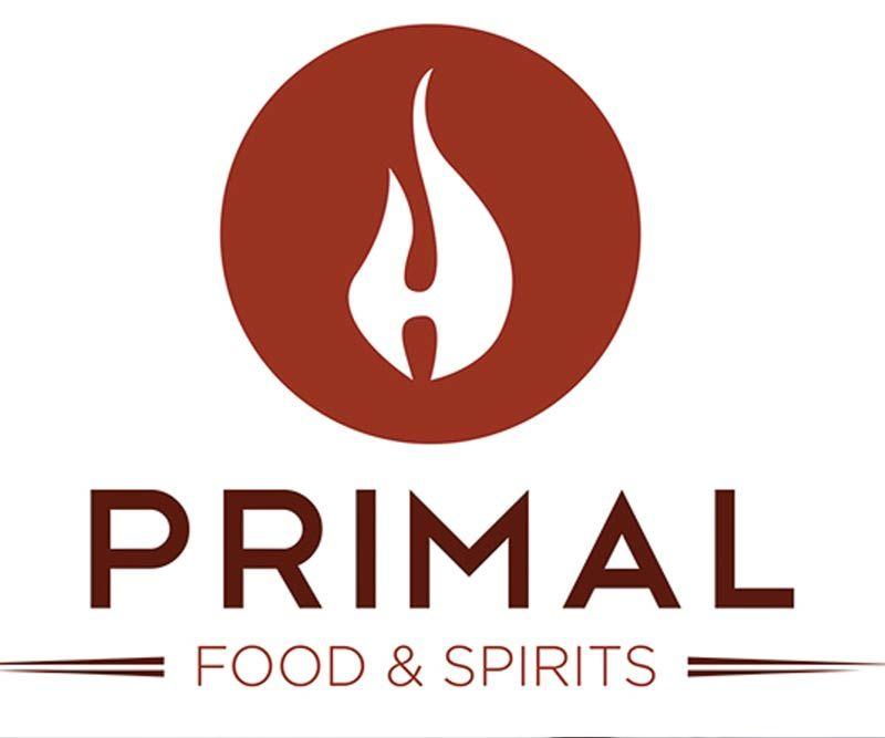 Red and Orange Triangle Restaurant Logo - Restaurant Noise Review: Primal Food & Spirits - Hearing Solutions ...