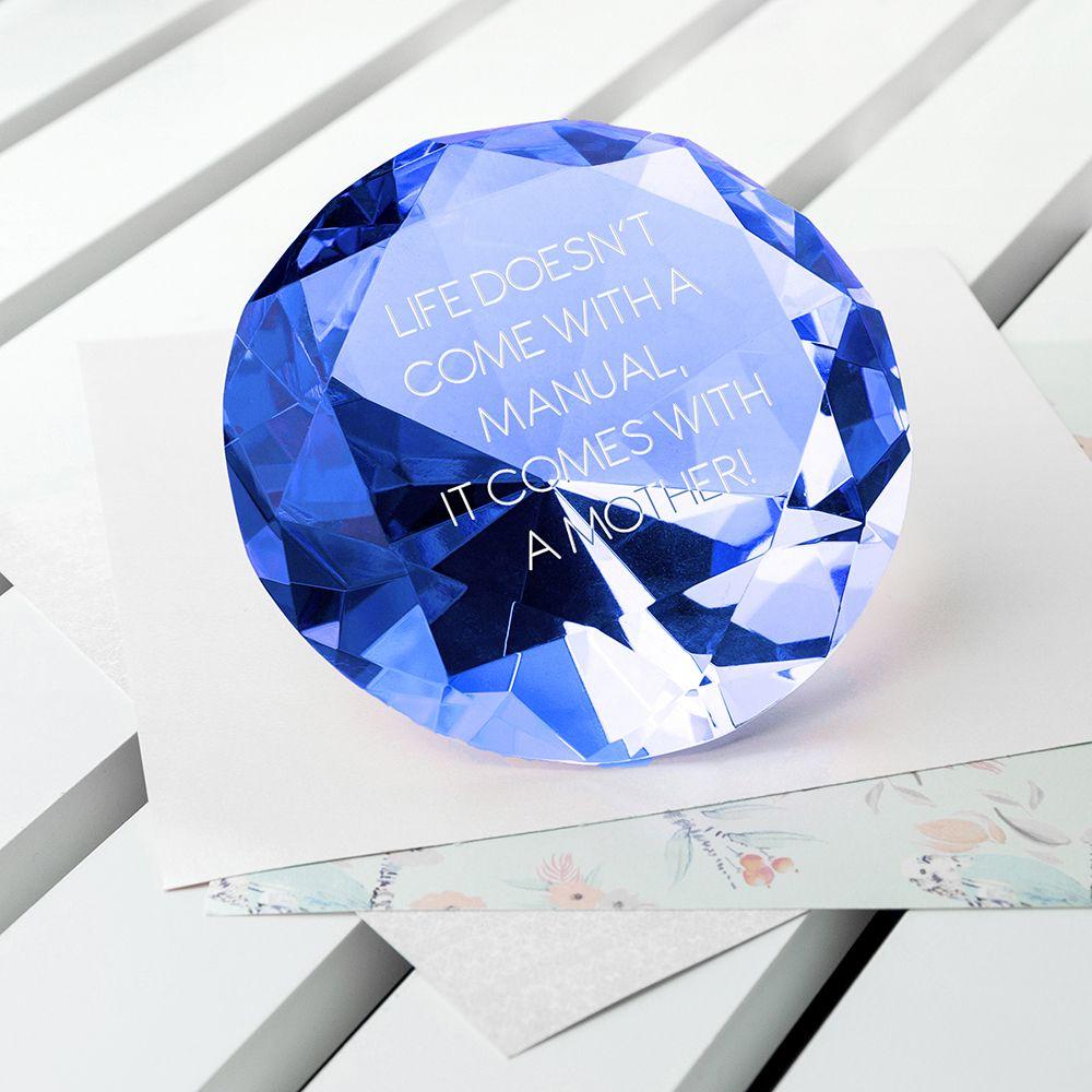 Blue Diamond Equipment Logo - Personalised Blue Diamond Paper Weight