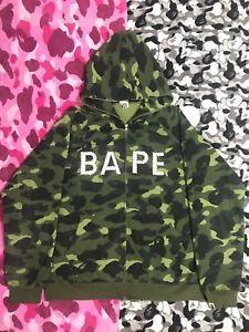 Og BAPE Logo - Authentic BAPE 1ST og GREEN CAMO SWAROVSKI LOGO A BATHING APE NIGO ...