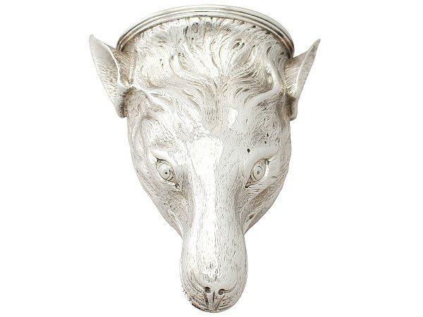 Silver Fox Head Logo - Fox Head Stirrup Cup | Georgian Silver for Sale | AC Silver