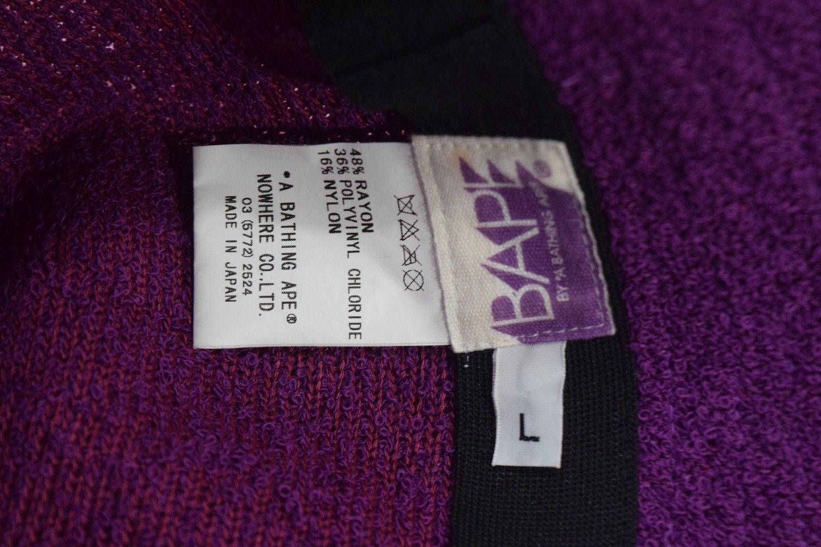 Og BAPE Logo - OG Size Bape Bapesta Logo Purple Kangol Style Bucket Hat Size OG L
