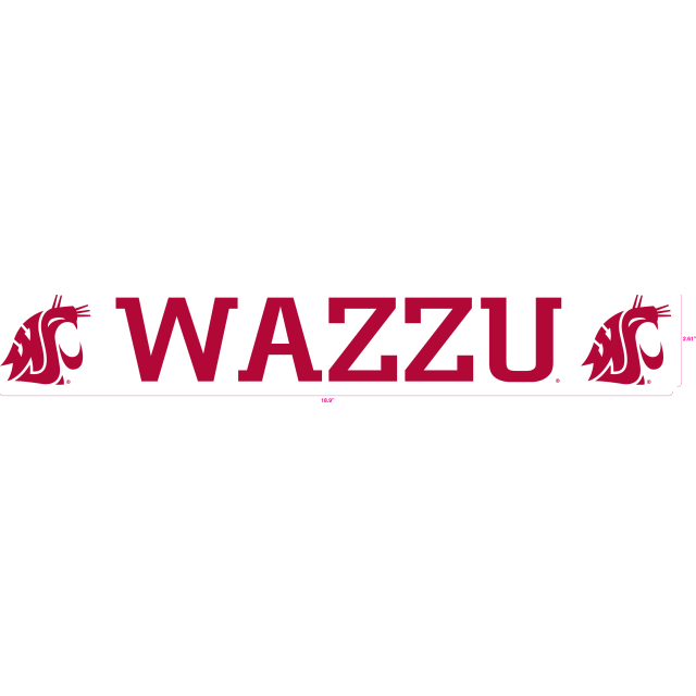 Washington State University Logo - Washington State University - Sticker - Windshield - WAZZU