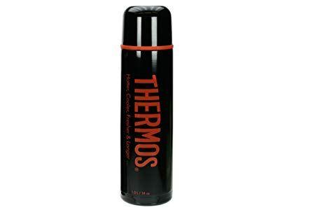 Thermos Logo - 053227 Classic Stainless Steel Thermos Flask 1 L Thermos Logo Black ...