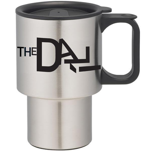 Thermos Logo - Stainless Steel Thermos with Mustache and Logo - The Dali Museum