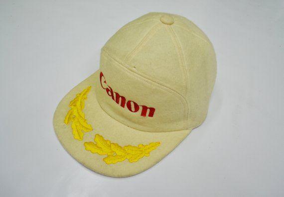 Vintage Canon Logo - Canon Cap Canon Hat Vintage 90's Canon Logos Hat Canon
