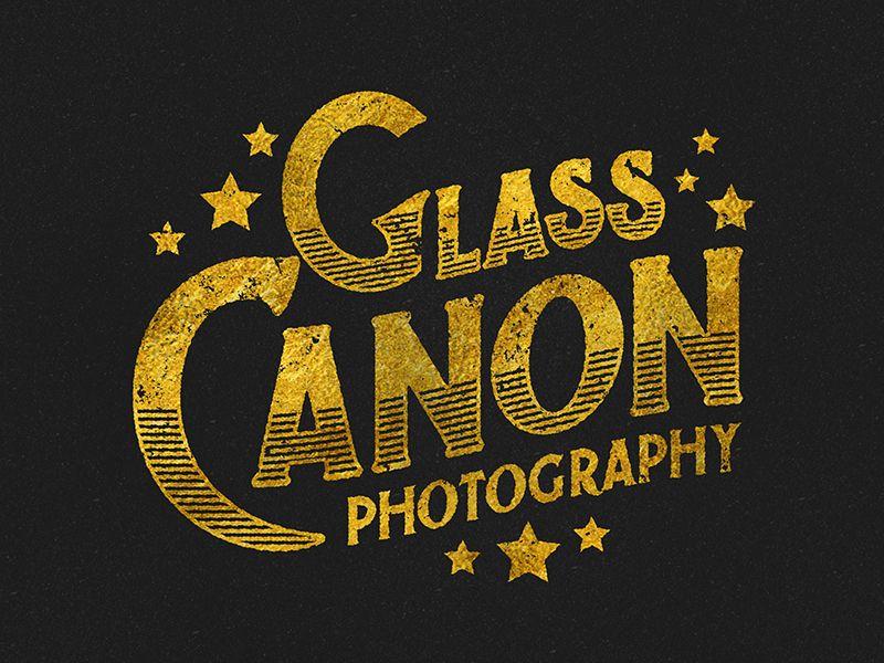 Vintage Canon Logo - Glass Canon Logo