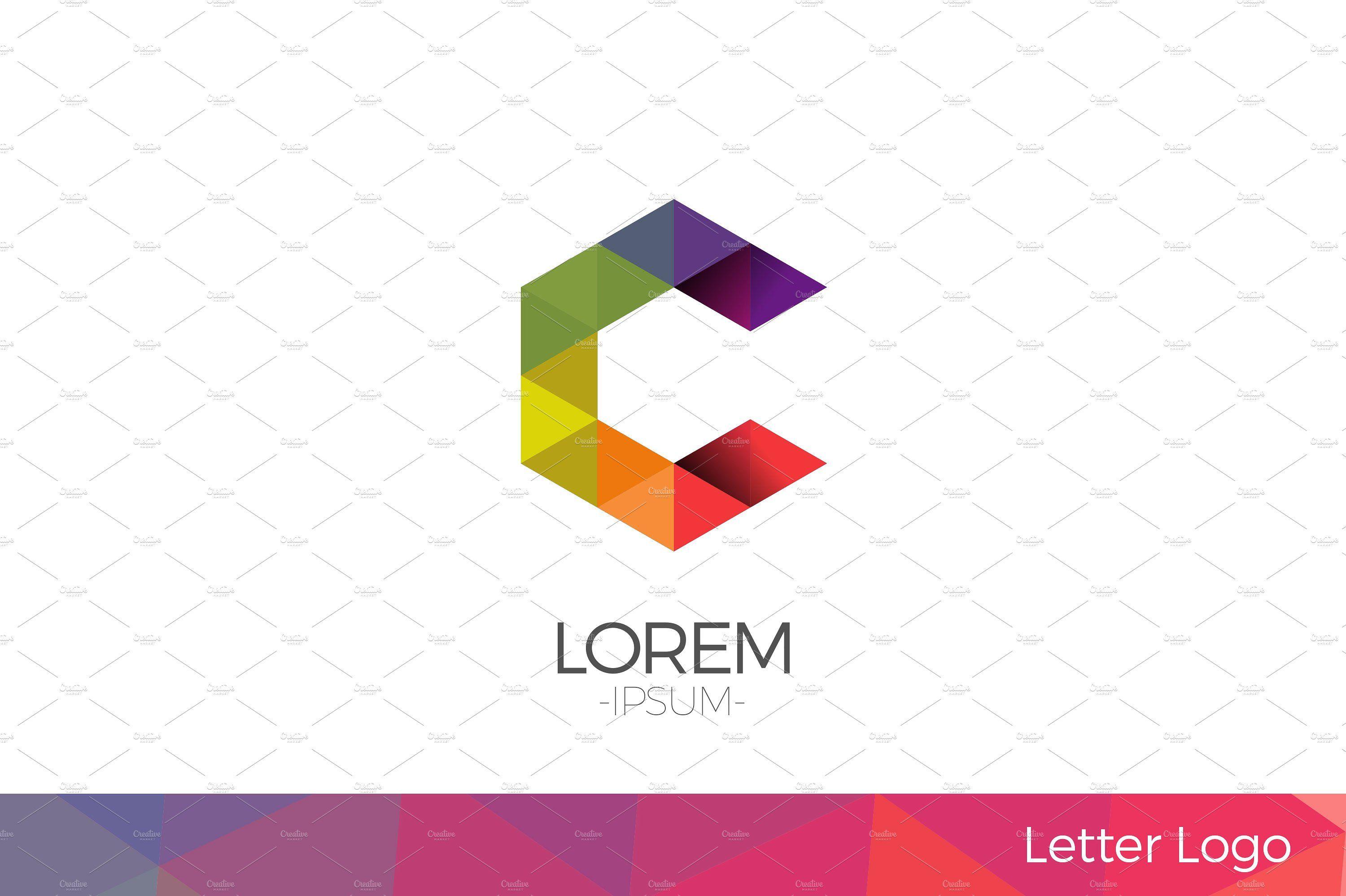 U Letter C Logo - Letter C Vector Origami Logo icon. ~ Logo Templates ~ Creative Market