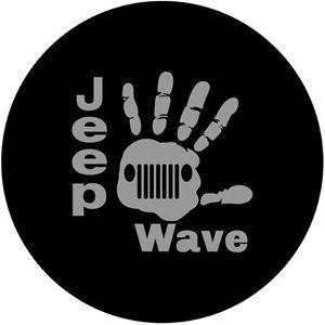 Jeep Wave Logo - Inch Spare Wheel Tire Cover For Jeep R15 Jeep Wave Logo Size M