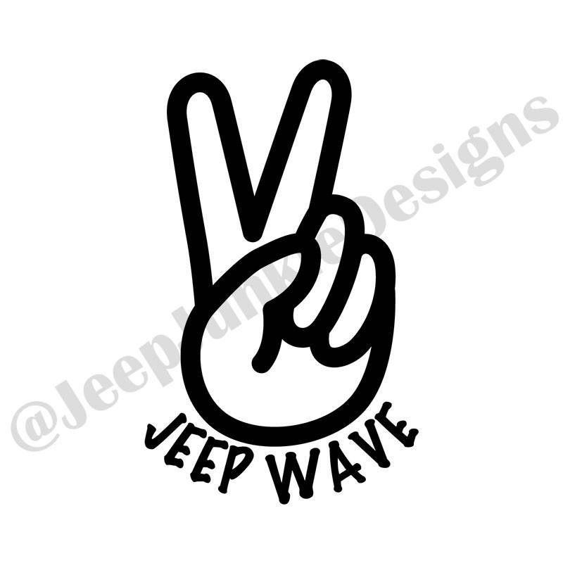 Jeep Wave Logo - Jeep Wave Peace Sign ✌
