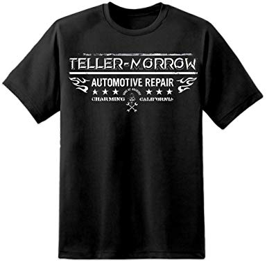 Reapers Automotive Mechanic Logo - Sons of Anarchy Teller Morrow Automotive Repair T Shirt Redwood ...