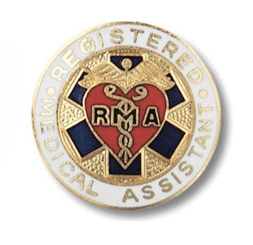 Medical Assistant Logo - Prestige Medical Emblem Pin, Registered Medical Assistant
