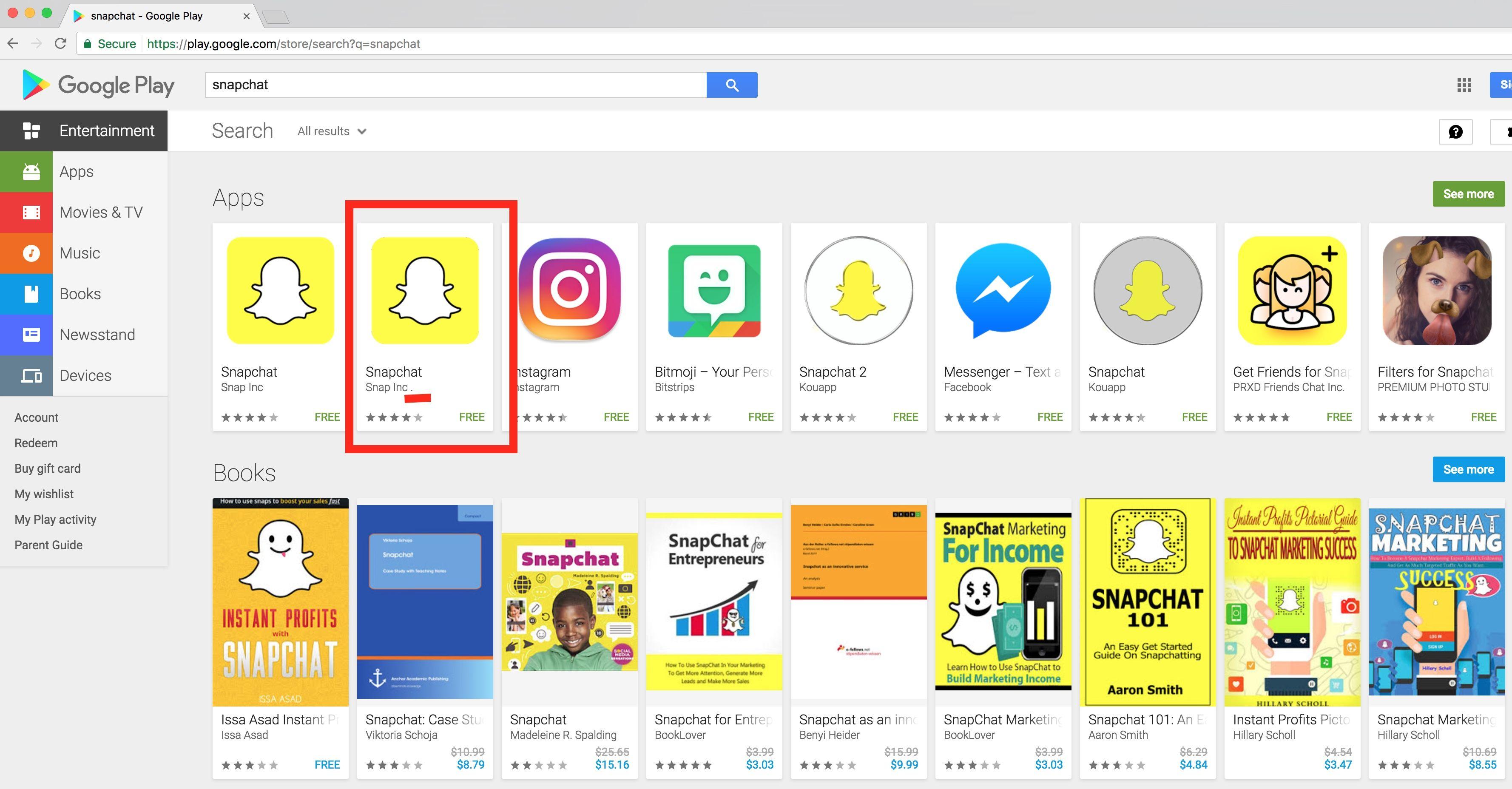 App Stpre MobileIron Logo - Fake Snapchat in Google Play Store | Zimperium Mobile Security Blog