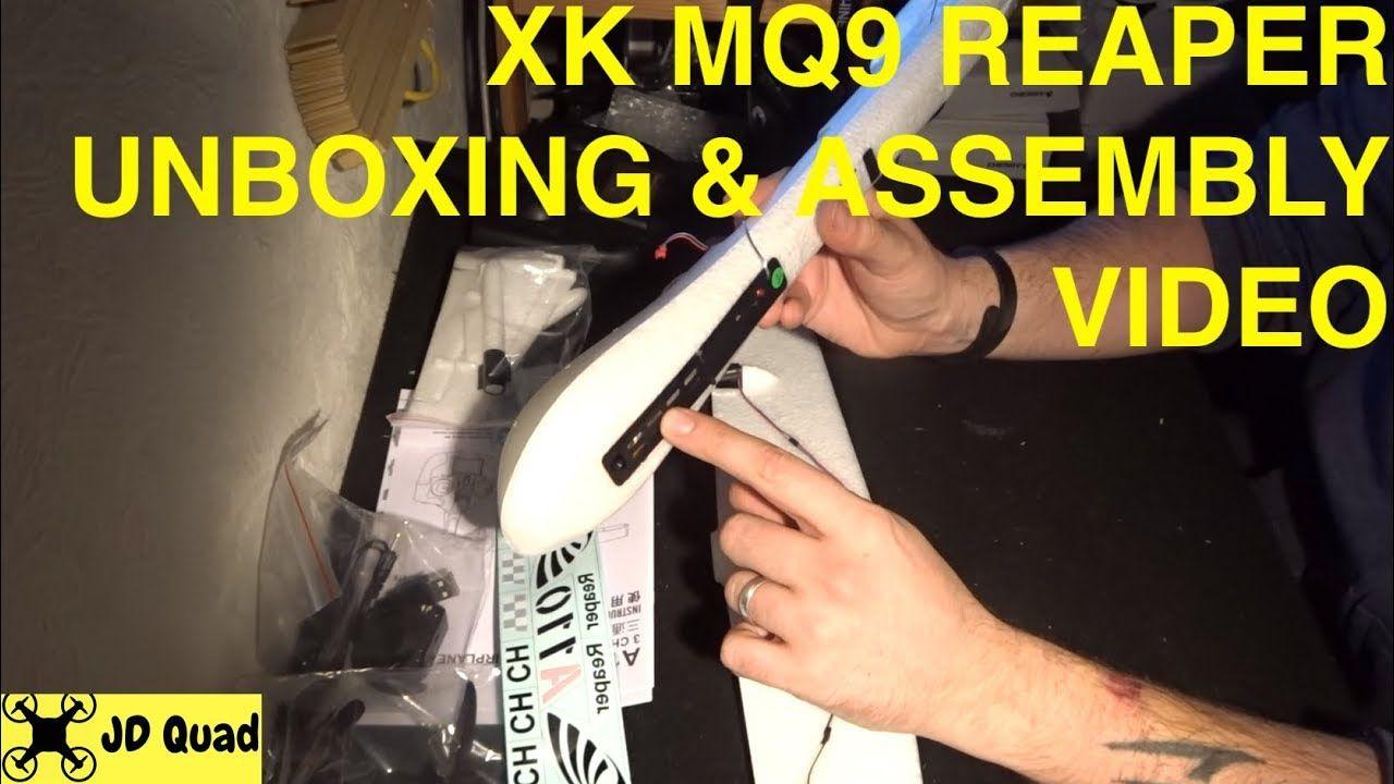 Reapers Automotive Mechanic Logo - XK MQ9 Reaper RC Plane Unboxing & Assembly Video