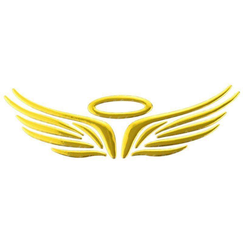 Yellow Angel Logo - Buy car sticker angel wing demon and get free shipping on AliExpress.com