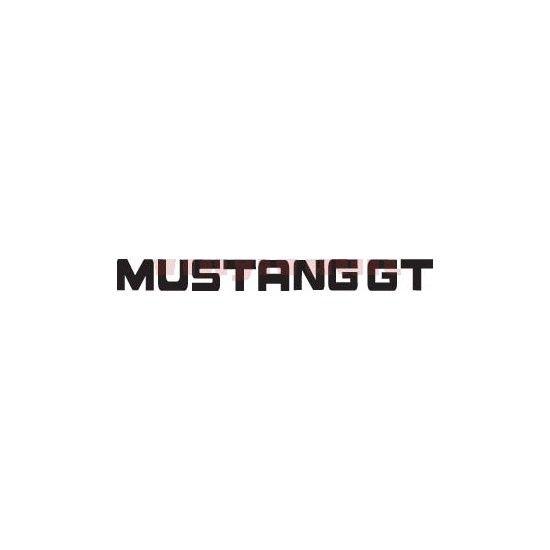 Mustang 5.0 Logo - MUSTANG GT Logo Vinyl Car Decal - Vinyl Vault