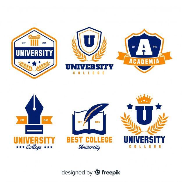 Colorful U Logo - Colorful university logo collection with flat design Vector | Free ...