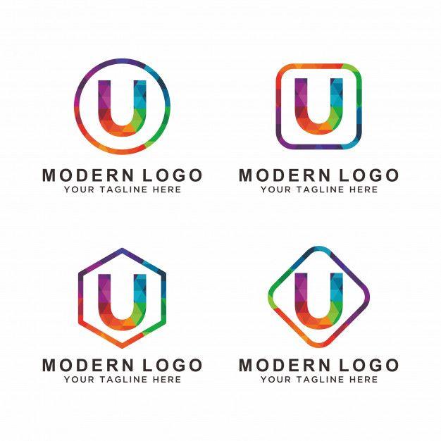 Colorful U Logo - Colorful letter U logo design Vector | Premium Download