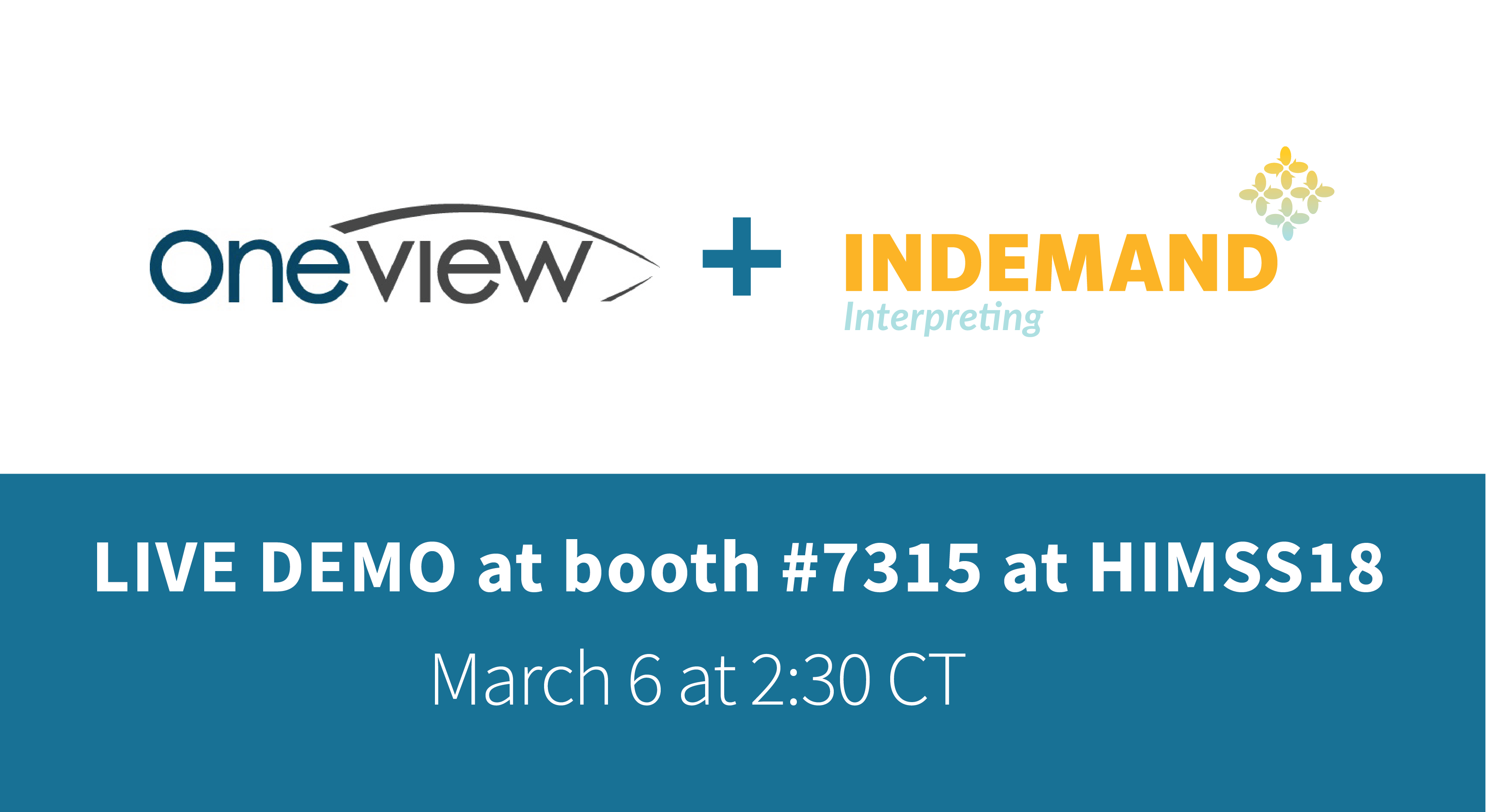 Indemand Logo - HIMSS18 Conference - InDemand and Oneview to Demo Patient Solution