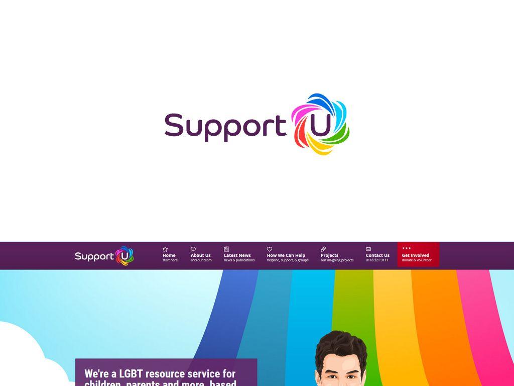Colorful U Logo - Modern, Colorful, It Service Logo Design for Support U