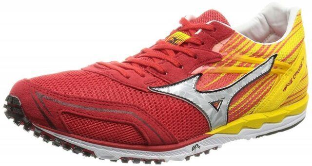 Silver and Red X Logo - Mizuno Running shoes WAVE CRUISE 11 U1GD1660 Red X silver X yellow