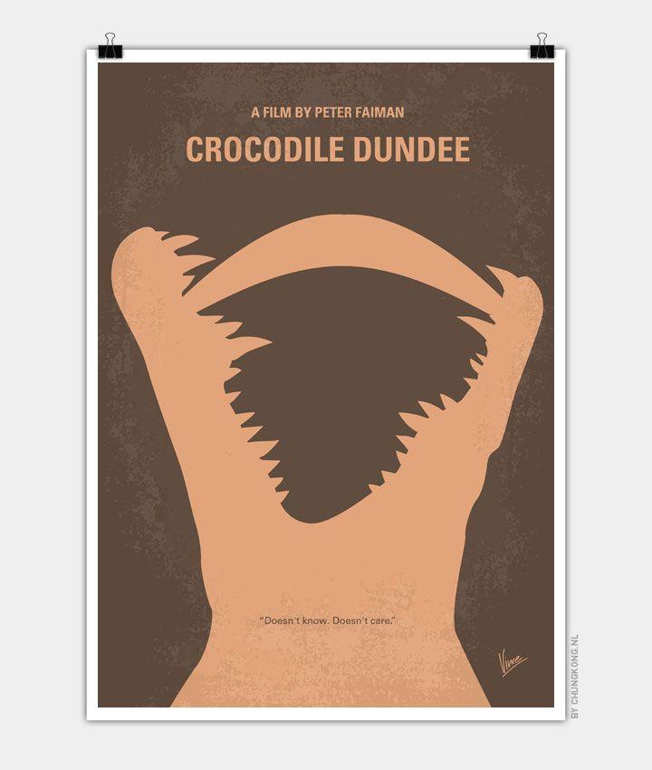 Crocodile Dundee Logo - No210 My Crocodile Dundee minimal movie poster - CHUNGKONG