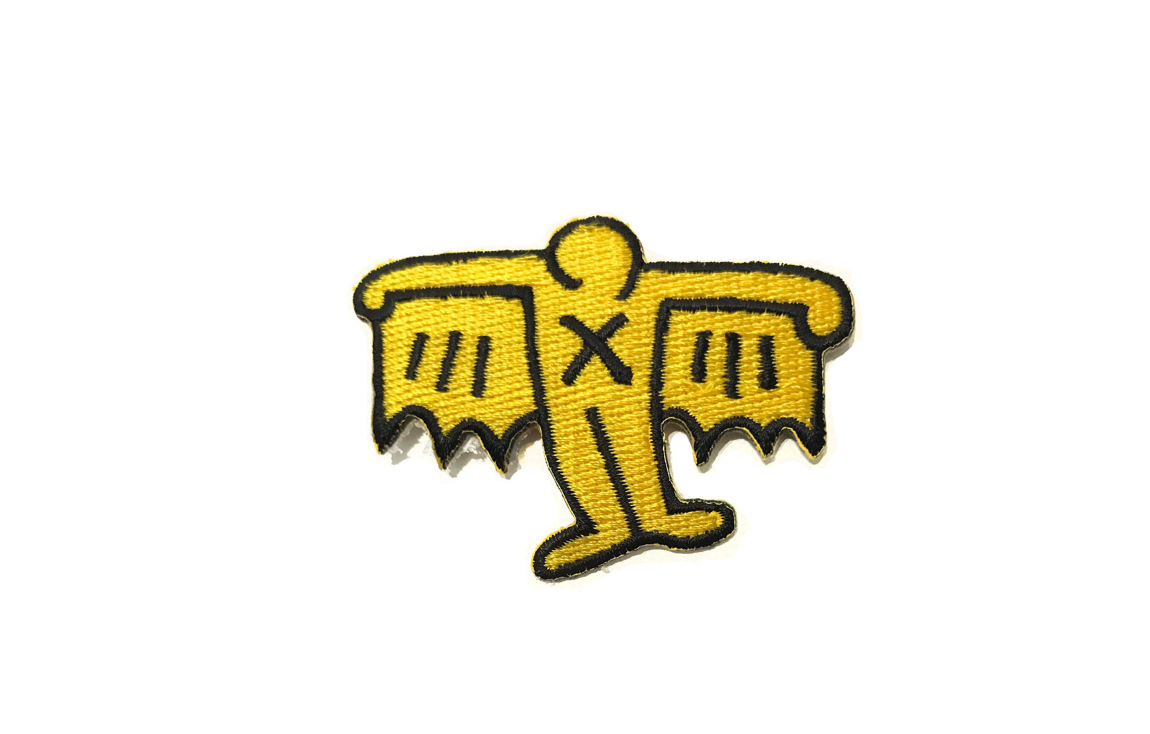 Yellow Angel Logo - Iron On Patch [Angel] By Keith Haring Pop Shop