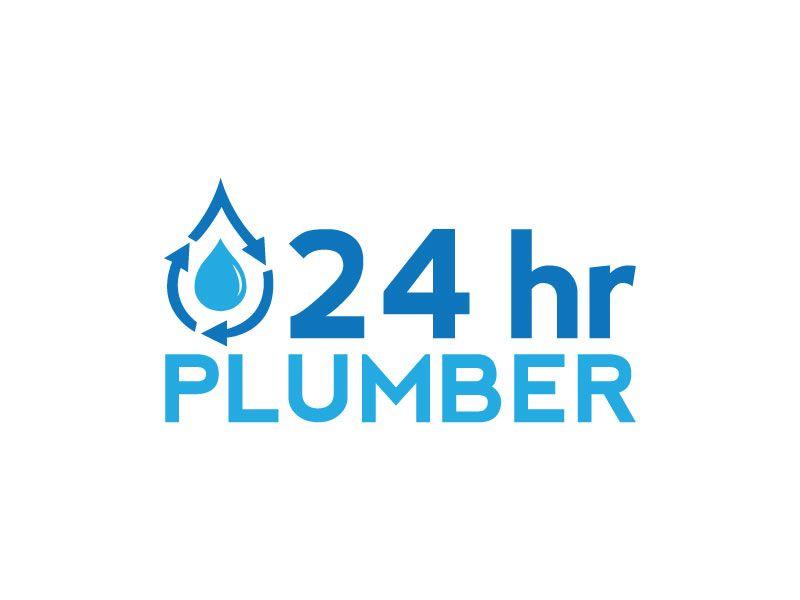 24 Hour Company Logo - Modern, Serious, Plumbing Logo Design for 24 hr plumber
