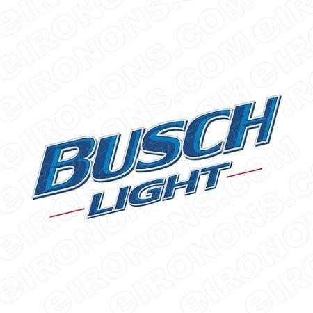 Busch Light Logo - BUSCH LIGHT LOGO 2 ALCOHOL T SHIRT IRON ON TRANSFER DECAL #AB3