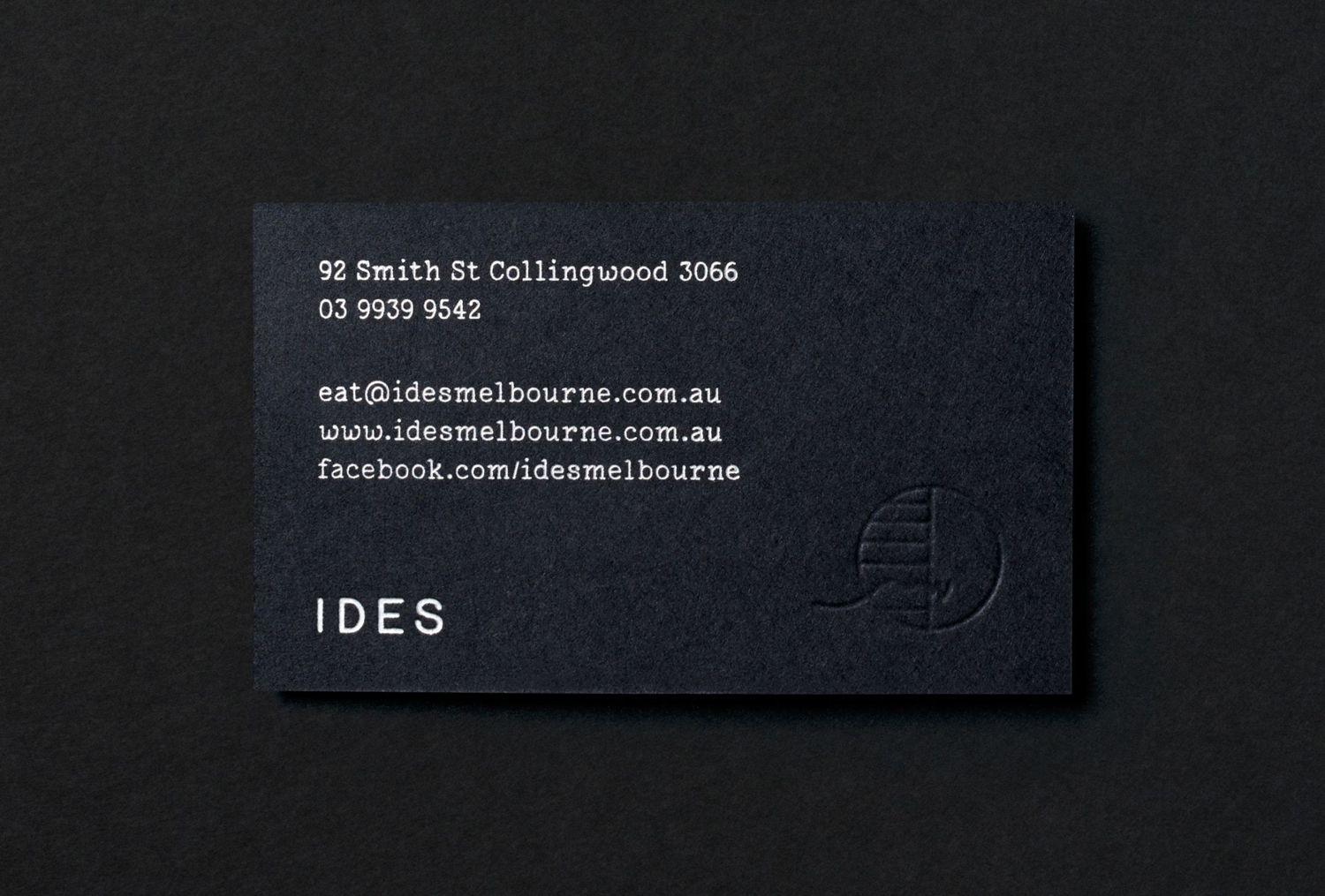 Black and White Restaurant Rectangle Logo - New Branding for Ides